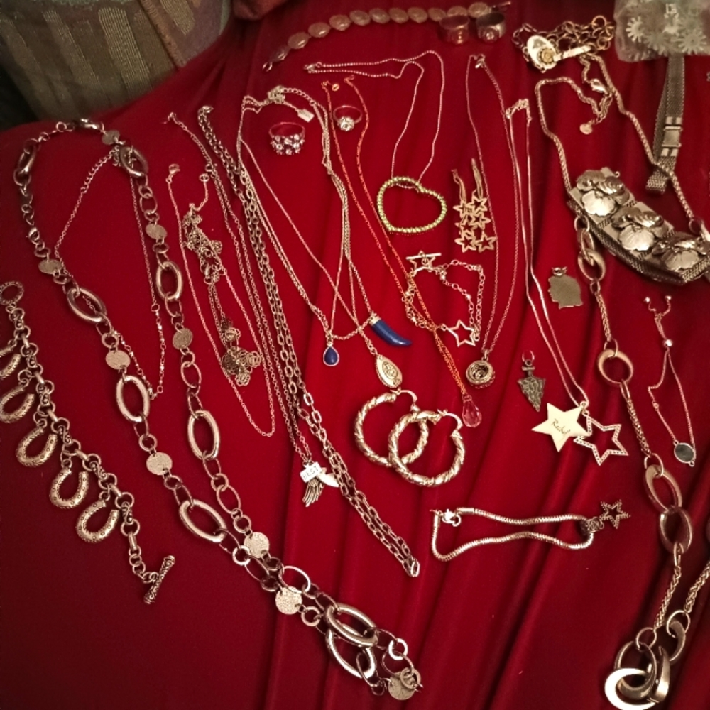 Jewelry lot a few are stamped 925  silver